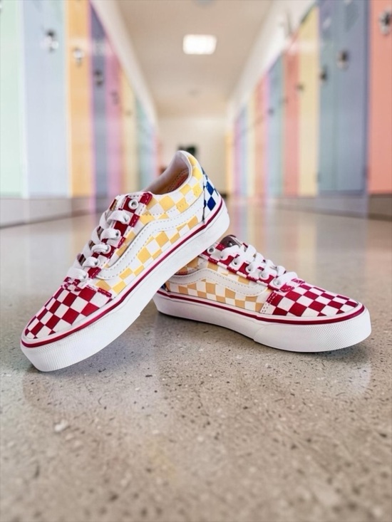 Vans Other - NWOT Vans Checkerboard Little Kid Sneakers Multicolor Lace‑Up Unisex Size 13
